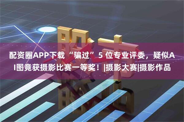 配資圈APP下載 “騙過” 5 位專業評委，疑似AI圖竟獲攝影比賽一等獎！|攝影大賽|攝影作品