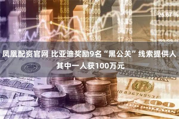 鳳凰配資官網 比亞迪獎勵9名“黑公關”線索提供人 其中一人獲100萬元