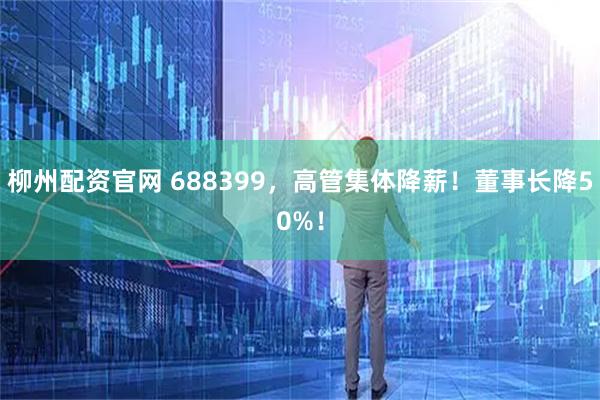 柳州配資官網 688399，高管集體降薪！董事長降50%！
